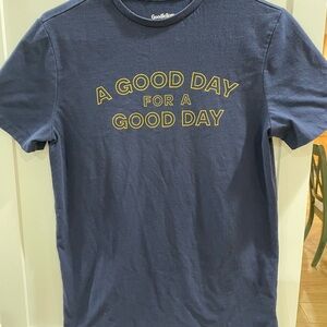 Goodfellow & Co Blue Men’s Tee with Yellow Print